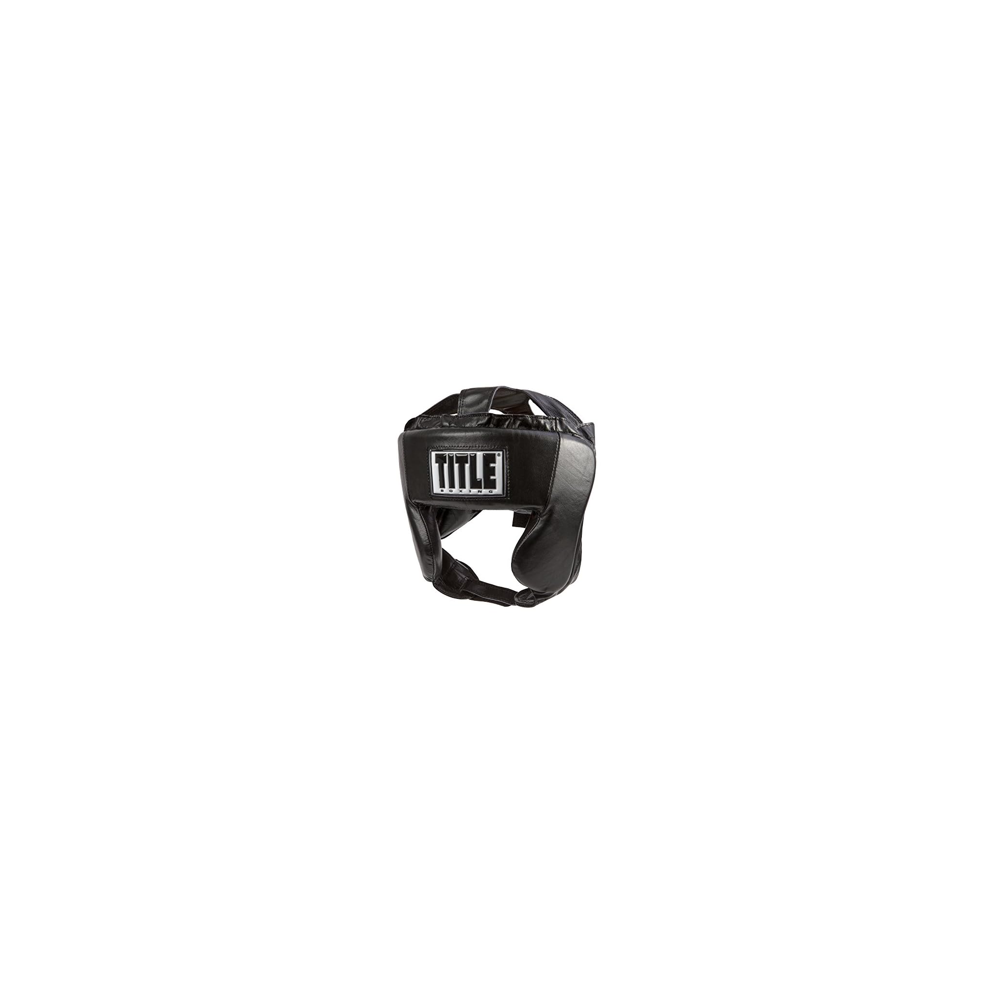TITLE Boxing HiPerformance Leather Headgear, Black