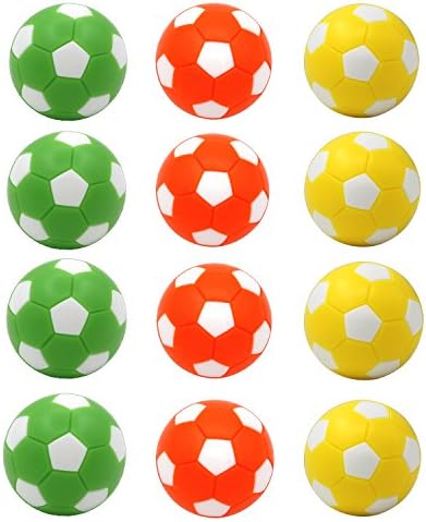 Goutoports Table Soccer Foosballs Replacements Mini Soccer Balls - Set of 12 (Light Color Balls)