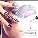 VKOSHA UV LED Nail Lamp, 54W Nail Dryer for Gel and Regular Polish with 36pcs 50,000Hrs Lifetime's Led Beads 4 Automatic Timer Sensor Gels Curing Lamp Professional Nail Art Tools Led Nail Light