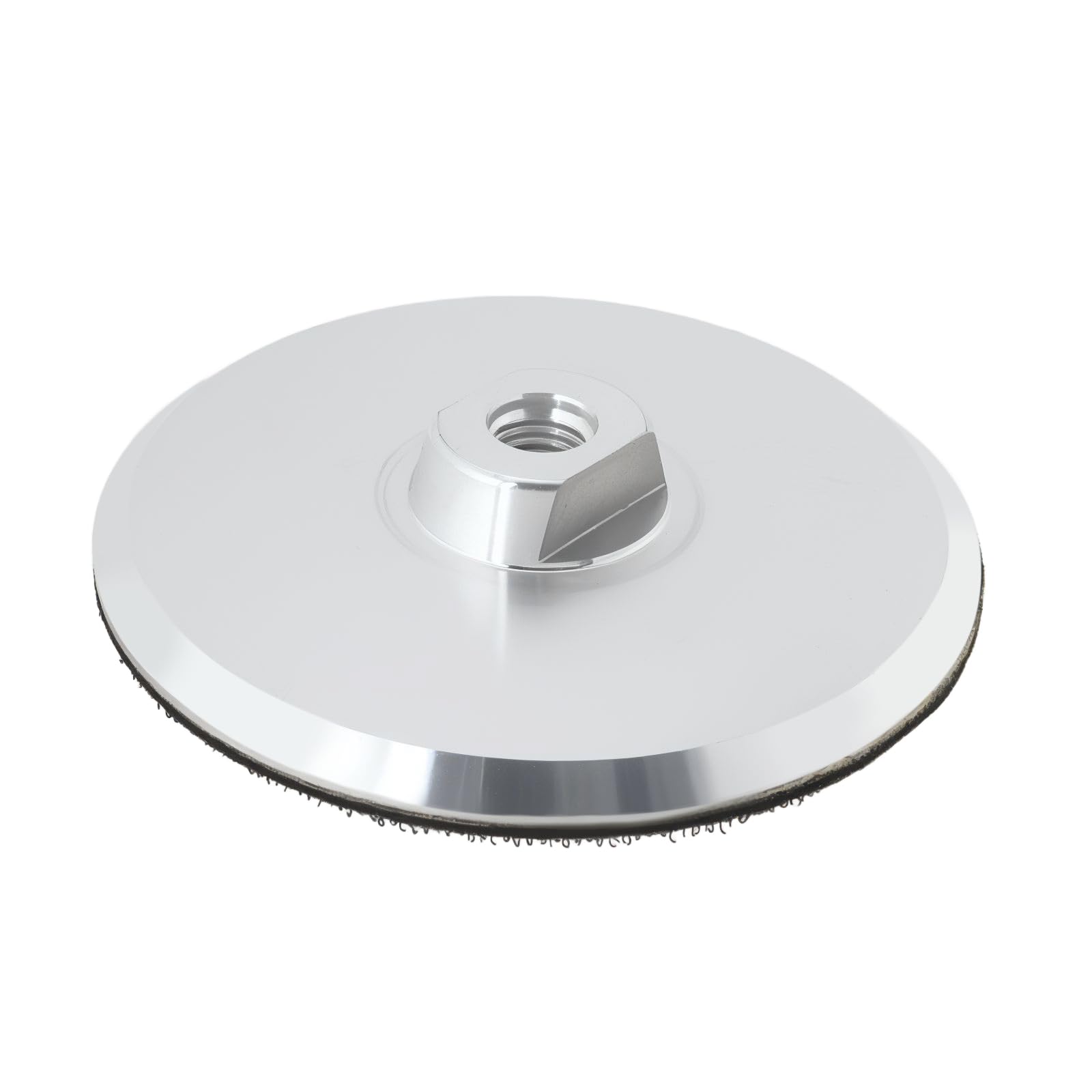 YINETTECH 1Pc 5 Inch Aluminum Backer Pad M14 Hook and Loop Back Pad Polishing Wheel Support Pad for Angle Grinder Stone Polishing 125mm Silver