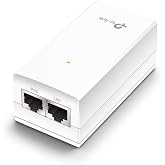Omada 24V PoE Injector, Gigabit, Up to 12W(POE2412G) | Passive PoE Adapter, Wall Mountable, Plug&amp;Play