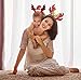 Bicolor Christmas Headband for Women Xmas Antlers Headwear Accessories-Deer Angel Wings Santa Claus Caps Snowflake Headbands Decorations for Festival Holiday Party Cosplay (Angel wings)