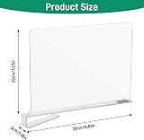 Kssvzz 6 Pack Acrylic Shelf Dividers, Clear Closet Organizer Set view 2