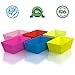 Rectangular Silicone Baking Cups, Pack of 12, Reusable Cupcake Liners for Muffins, Chocolate Molds