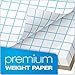 TOPS 33041 Quadrille Pads, 4 Squares/Inch, 8 1/2 x 11, White, 50 Sheets