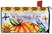 Welcome Fall Pumpkin Magnetic Mailbox Cover Autumn Sunflowers Butterfly Standard