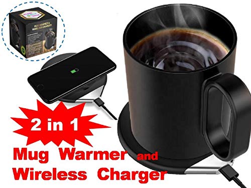 BA-PRO Brilliant Idea, USB powered, 2 in 1 Portable Mug Warmer and 18W Fast Wireless Phone Charger ( BA-PRO Brilliant Idea, USB powered, 2 in 1 Portable Mug Warmer and 18W Fast Wireless Phone Charger (