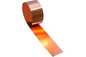 Uxney Copper Sheet Roll,Copper Flashing Roll 1000x50x0.05mm(LxWxT) Applicable to Various House Repair and DIY Projects