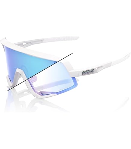 新品 100% Racetrap White Hiper Blue サングラス SPEEDCRAFT - Matte White - HiPER Blue Multilayer Mirror Lens