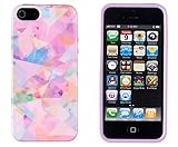 iPhone 5 / 5S Case, DandyCase PERFECT PATTERN *No Chip/No Peel* Flexible Slim Case Cover for Apple iPhone 5 / 5S - LIFETIME WARRANTY [Colorful Geometric Mosaic]