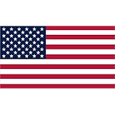 StickerTalk Proportional USA Flag Vinyl Sticker, 7 inches by 3.8 inches