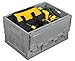 Mount-It! Collapsible Plastic Storage Crate, Folding and Stackable Utility Distribution Container with Attached Lid, 65L Liter Capacity, Pack of 1