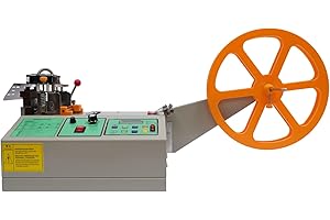 SBPKMARSCT Webbing Cutting Machine, 280W 100MM Automatic Hot and Cold Tape Cutter Textile Ribbon Strip Cutter for Cutting Knitwear, Leather, Ribbon, Backpack Straps, Shoelaces, Nylon Webbing