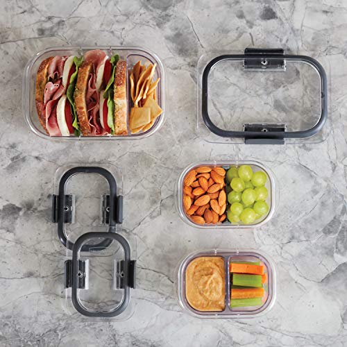 Rubbermaid Brilliance Food Storage 10 Piece Plastic Containers with
