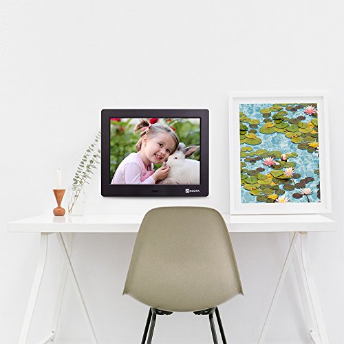 Arzopa Advanced Digital Picture Photo Frame - HD 1024x600(4:3) IPS Widescreen Eletronic Picture Frame Advertising Player with Calendar/Clock/Remote Control Black 8-inch - Thumbnail 7