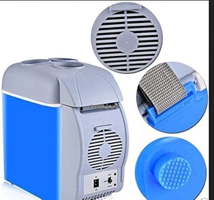 anne -kee 12V 7.5L Portable Thermoelectric Car Cooling & Warming Refrigerator,Blue