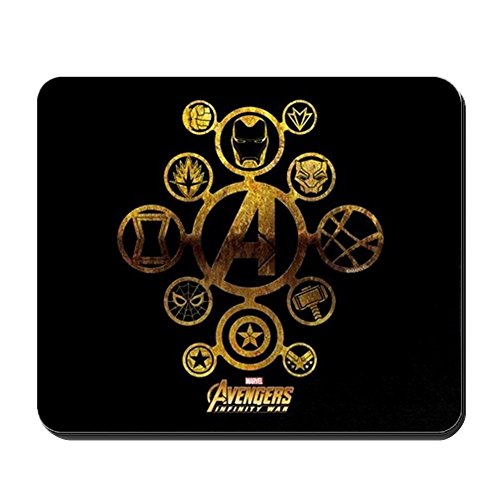 CafePress Avengers Infinity War Icons - Non-slip Rubber Mousepad, Gaming Mouse Pad