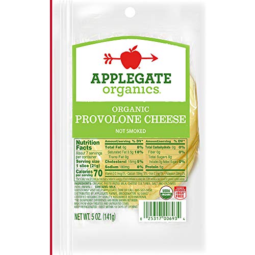 Applegate, Organic Provolone Cheese Slices, 5oz Pricepulse