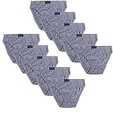Godsen Men's 10-Pack Cotton Stretch Hip Briefs Classic Underwear