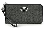 Coach Signature Coated Canvas L-Zip Wallet, Style 52462B