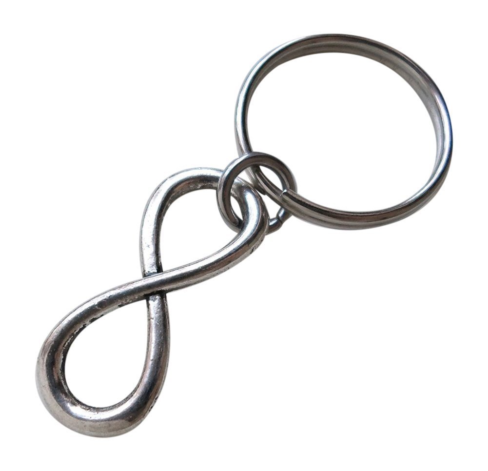 Infinity Symbol Keychain - You and Me for Infinity; Couples Keychain ƒ