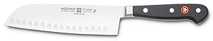 Wsthof WU4183 4188-7 Wusthof Classic Hollow Edge Santoku Knife 7 7" Black