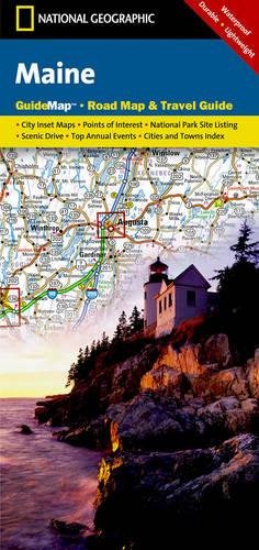 Maine (National Geographic Guide Map)