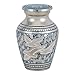 Star Legacy's Wings of Freedom - Brass Metal Cremation Urn Keepsake for Human Ashes w Velvet Box
