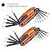 Folding Hex Keys, TACKLIFE 24pcs (2 Pack) Ball End Folding Hex Wrench Set, Metric and SAE - HAK3A