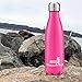 Double Wall Vacuum Insulated Stainless Steel Water Bottle, 17oz/34oz Sports Cola Shape Portable Water Bottle Leak/Sweat Proof Keeps Your Drink Hot & Cold