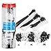 600 Pcs Zip Ties and Cable Clips, Wire Management Kit, Zip Ties Heavy Duty, Zip Ties Assorted Sizes Cable Management Clips with Nails, Wire Holders for Cords