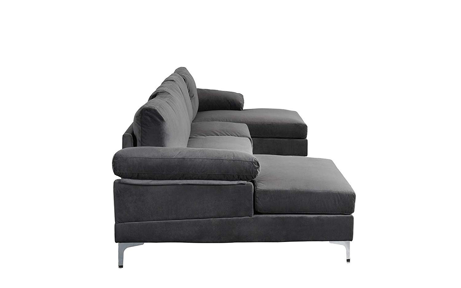 ( incomplete) Sofamania Modern Sectional, Large, Green