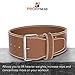 ProFitness Genuine Leather Workout Belt (10MM Wide) - Proper Weightlifting Form - Lower Back and Lumbar Support for Cross Training Exercises, Powerlifting Workouts, Deadlifts (Large, Classic Tan)