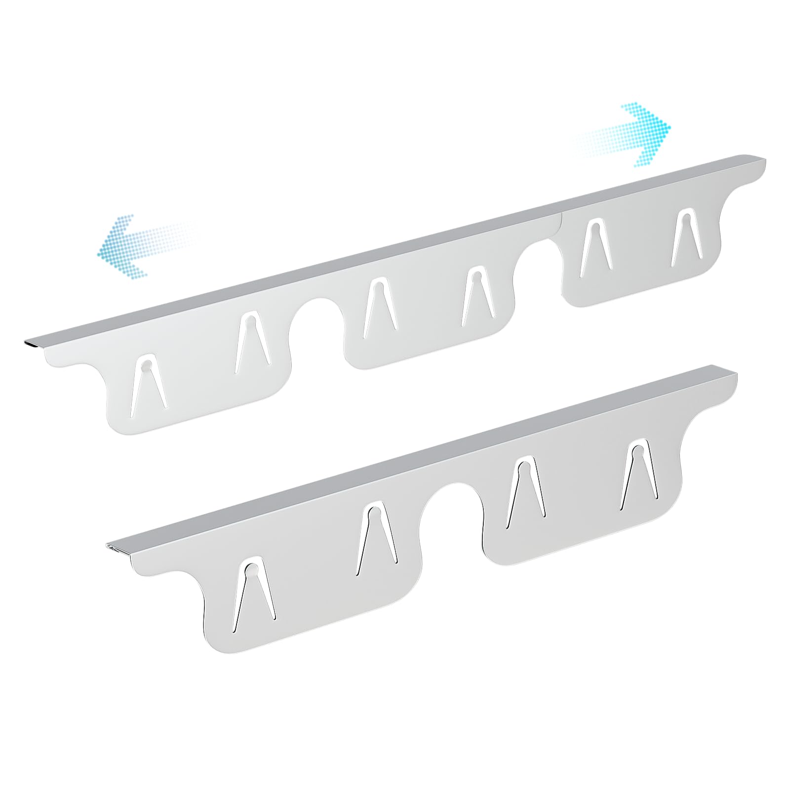 Photo 1 of Stainless Steel Stove Gap Covers 13.8~27.5 Inch Retractable, Range Trim Kit Between Stove Top and Counter Heat Resistant & Easy to Clean Oven Gap Filler by BOGDA Silver (2 Packs)