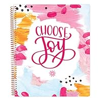 bloom daily planners All in One Ultimate Monthly & Weekly Undated Calendar Planner, Notebook, Sketch Book, Grid Pages, Coloring Book and More! 9" x 11" - Choose Joy