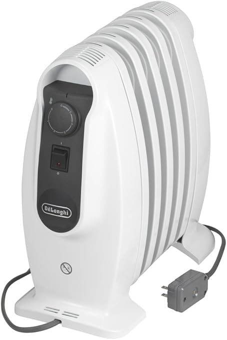 Amazon デロンギ Delonghi オイルヒーター ピュアホワイト ミディアムグレー ミニl字型フィン5枚 1 3畳用 Njm0505 Delonghi デロンギ ホーム キッチン