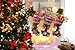 ETERAMUS Christmas Stockings Set of 3,18 inch Large Plush Character 3D Reindeer Santa Claus Snowman Snowflake Design Hanging Bags, Sock