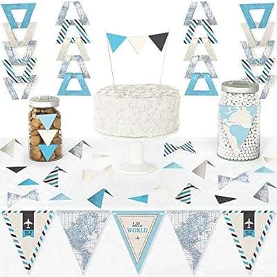 Big Dot Of Happiness Precious Cargo Blue Diy Pennant Banner