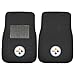 FANMATS 10302 NFL - Pittsburgh Steelers 2-pc Embroidered Car Mat Set | Black | 17