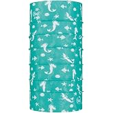 BUFF CoolNet UV Neck Gaiter, UPF 50 Sun Protection, Breathable, Cooling Bandana, Versatile, Quick Dry Face Mask, Mermaids, Youth Size