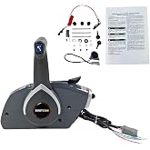 BOATCON 5006180 Remote Control Box Side Mount For Johnson Evinrude OMC BRP Outboard Engine With Key Switch Push to open