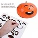 TOYMYTOY Halloween Pumpkin Sticker Halloween Sticker Sheets Trick or Treat Party Decoration DIY Pumpkin Shaped Stickers 20Pcs Face Expression Stickers 40Pcs
