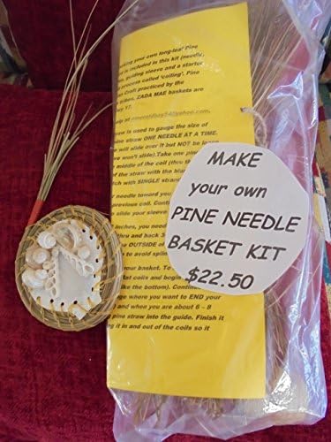 Pine Needle Seashell Basket Weaving KIT