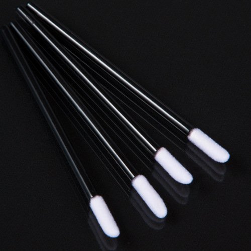 KOLIGHT Disposable Cosmetic Lip Brush Lipstick Gloss Wands Applicator Makeup Tools (1000pcs, Black)