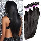 ZSF Hair 8A Grade Peruvian Virgin Hair Straight 3Bundles 100% Human Hair Extension 10