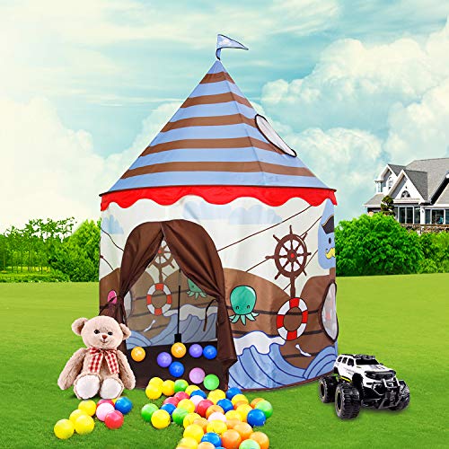 Homfu Kids Play Tent Outdoor Boys Indoor Playhouse for Children Tents