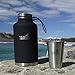 YUKON GROWLERS - Keep Your Drink Cold for 24 Hours or Hot for 12 Hours with this Vacuum-Insulated Stainless Steel Water Bottle - 64 oz - Original Model (Coal Growler)