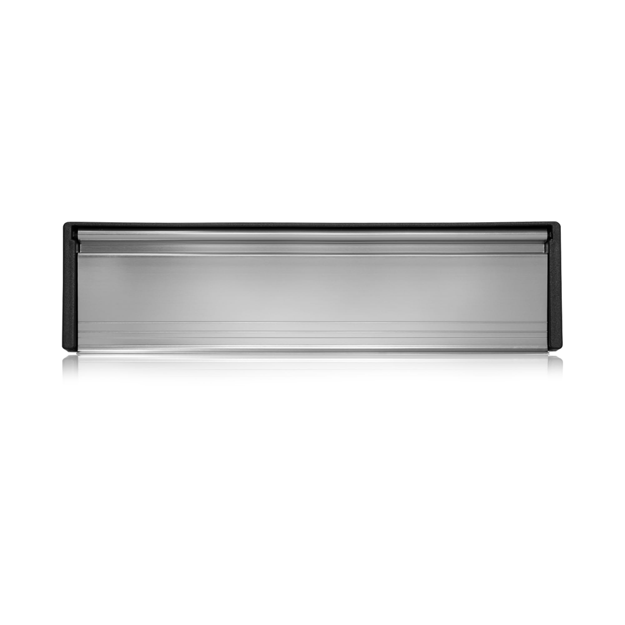 UAP 12 Inch Framemaster Door Letterbox - Premium Secure Letter Box, Anti Vandal, Anti Burglar, Anti Snap Flap, Anti Scratch, for Wood or uPVC Doors (40-80mm, Satin Stainless Steel)