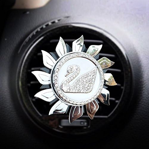 Mecar Car Air Freshener,Propeller shape Car Perfume,Car Fragrance Air Purifier Vent Clip Fragrance Diffuser,Swan