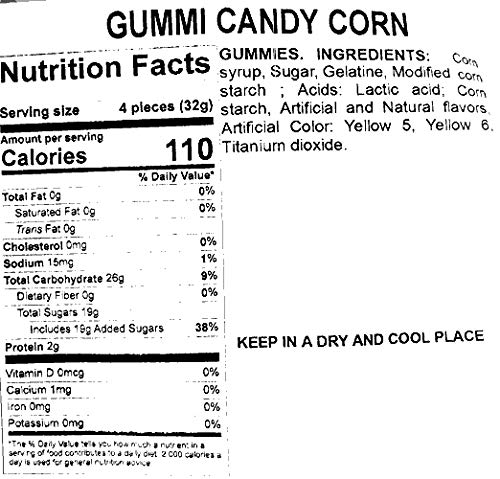 Vidal Candy Gummy Corn, 16 Oz